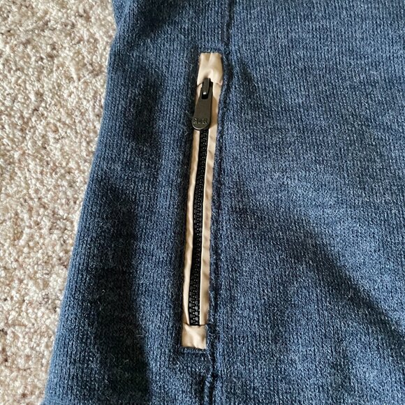 Alp-n-Rock Kitz Fleece Jacket Full Zip Blue Ski Embroidered Cross Stitch Patch - Picture 7 of 16